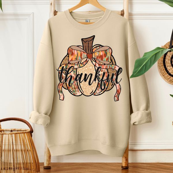 Thankful Pumpkin DTF Transfer