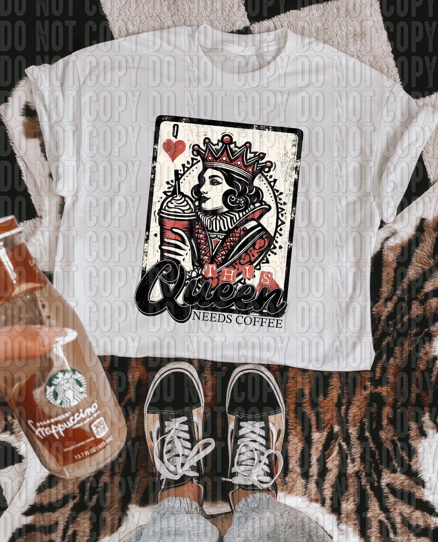 This Queen Needs Coffee DTF Transfer