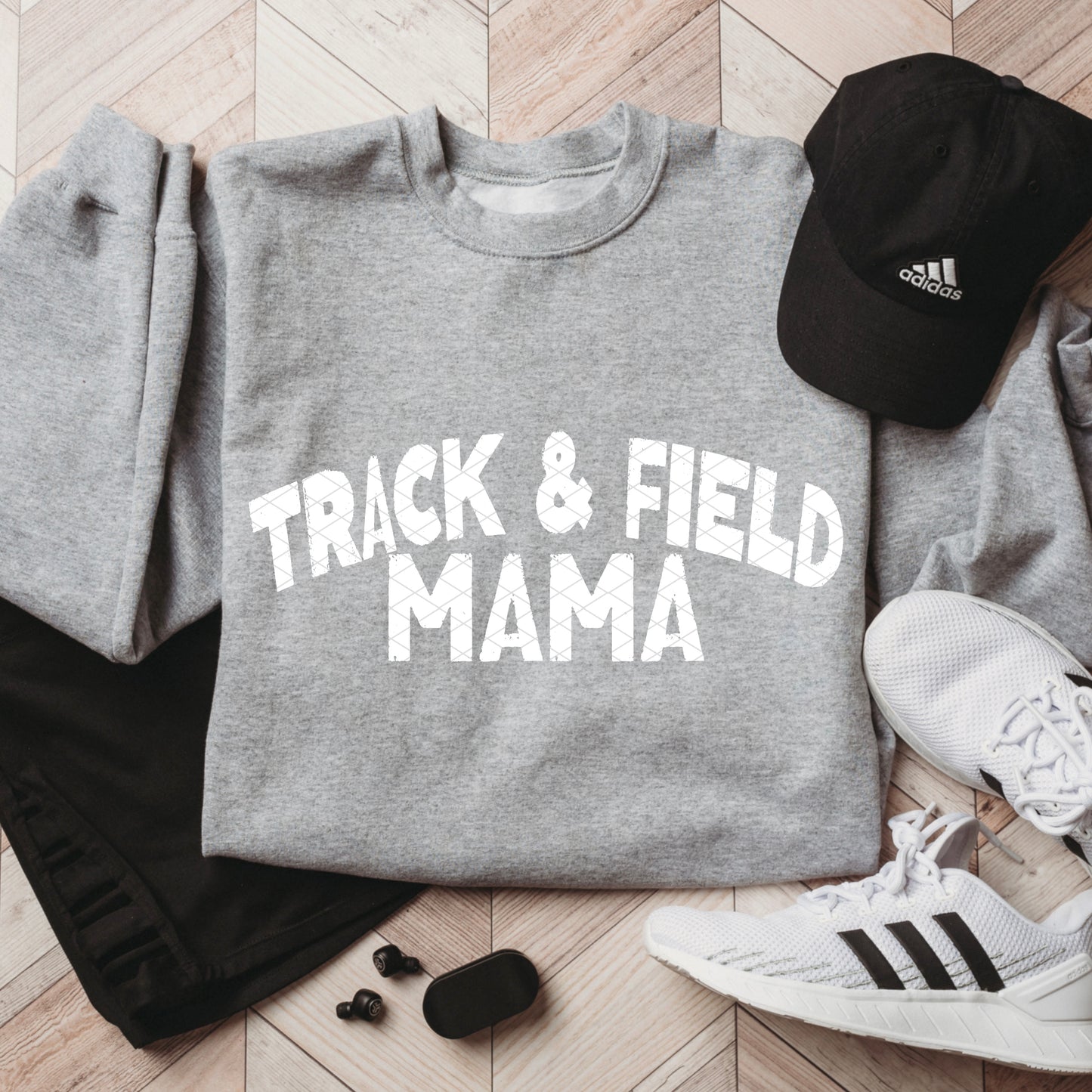 Track & Field Mama White Font DTF Transfer