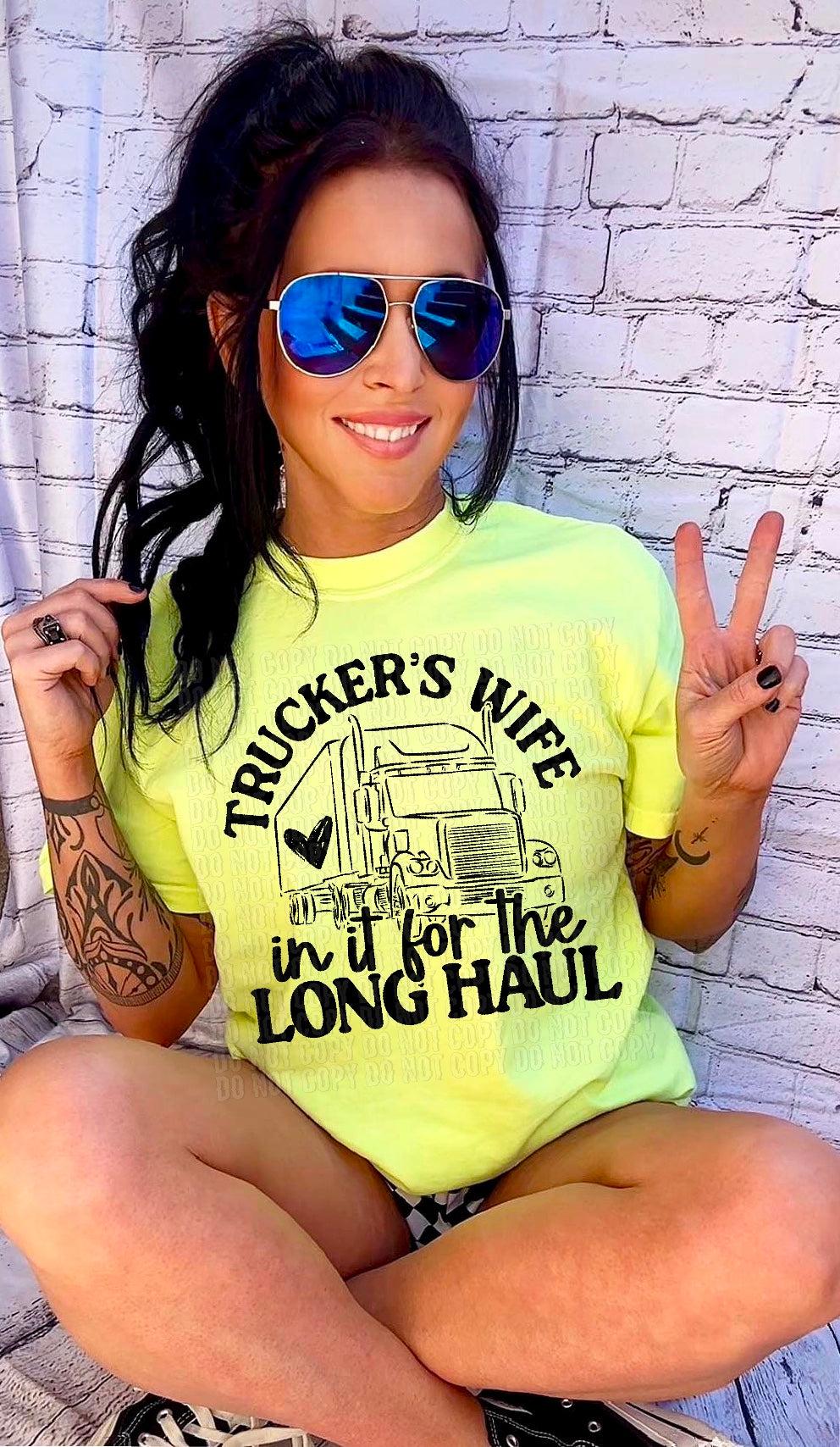 Trucker's Wife DTF Transfer