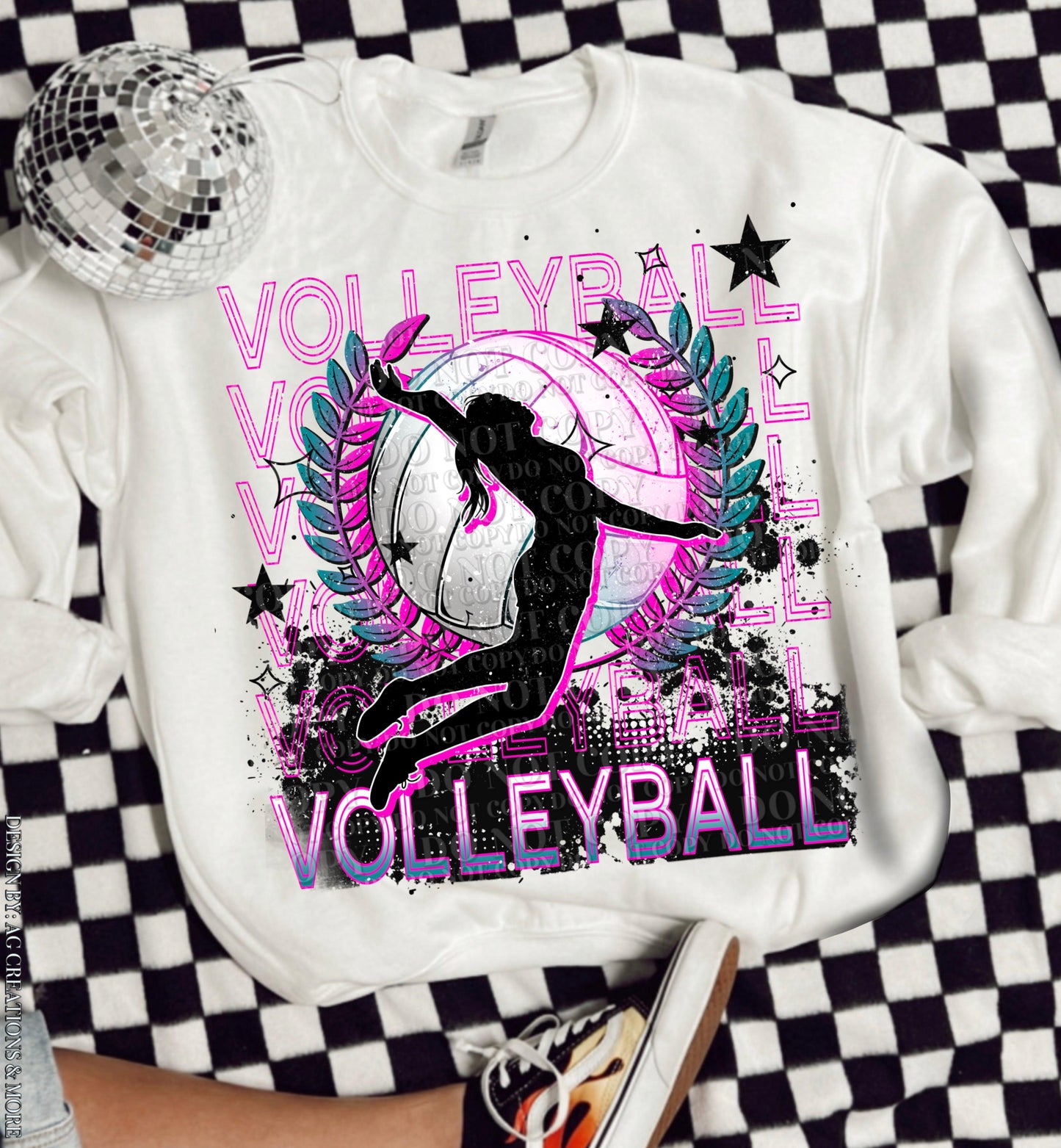 Volleyball DTF Transfer