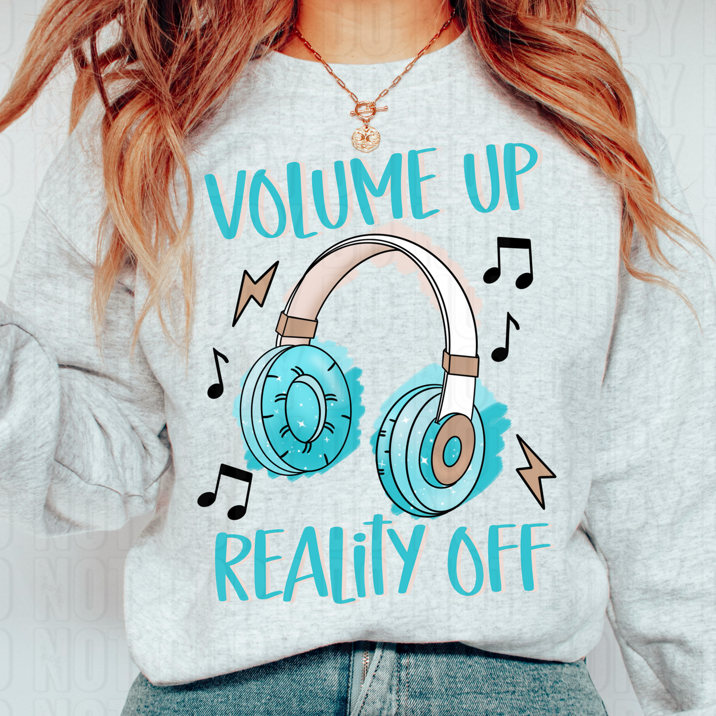 Volume Up Reality Off DTF Transfer