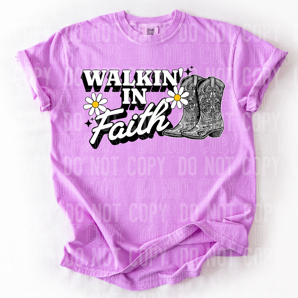 Walkin' In Faith DTF Transfer