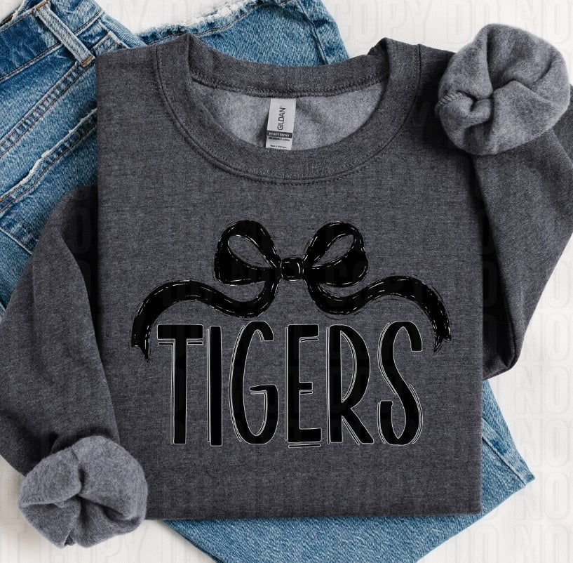Tigers Coquette Black DTF Transfer