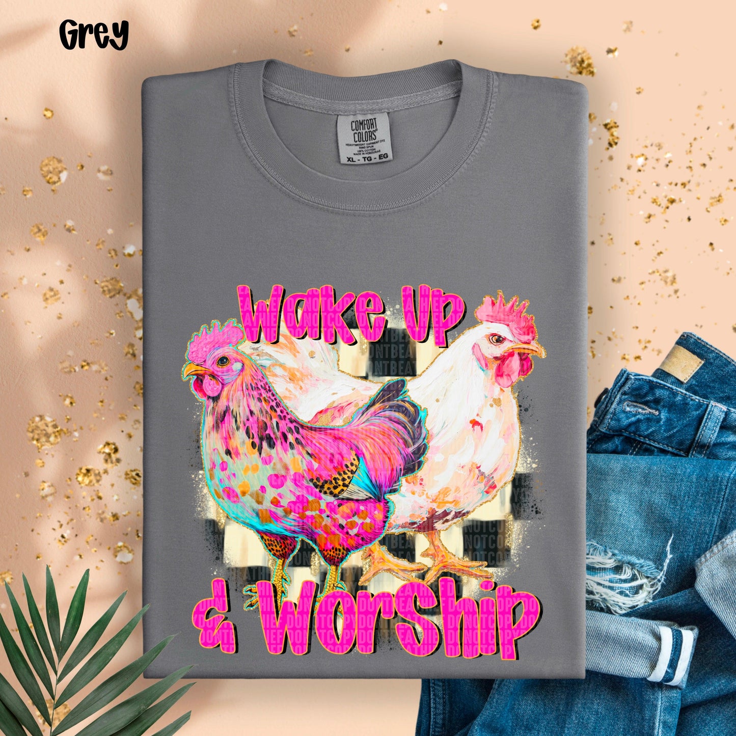 Wake Up And Worship DTF Transfer