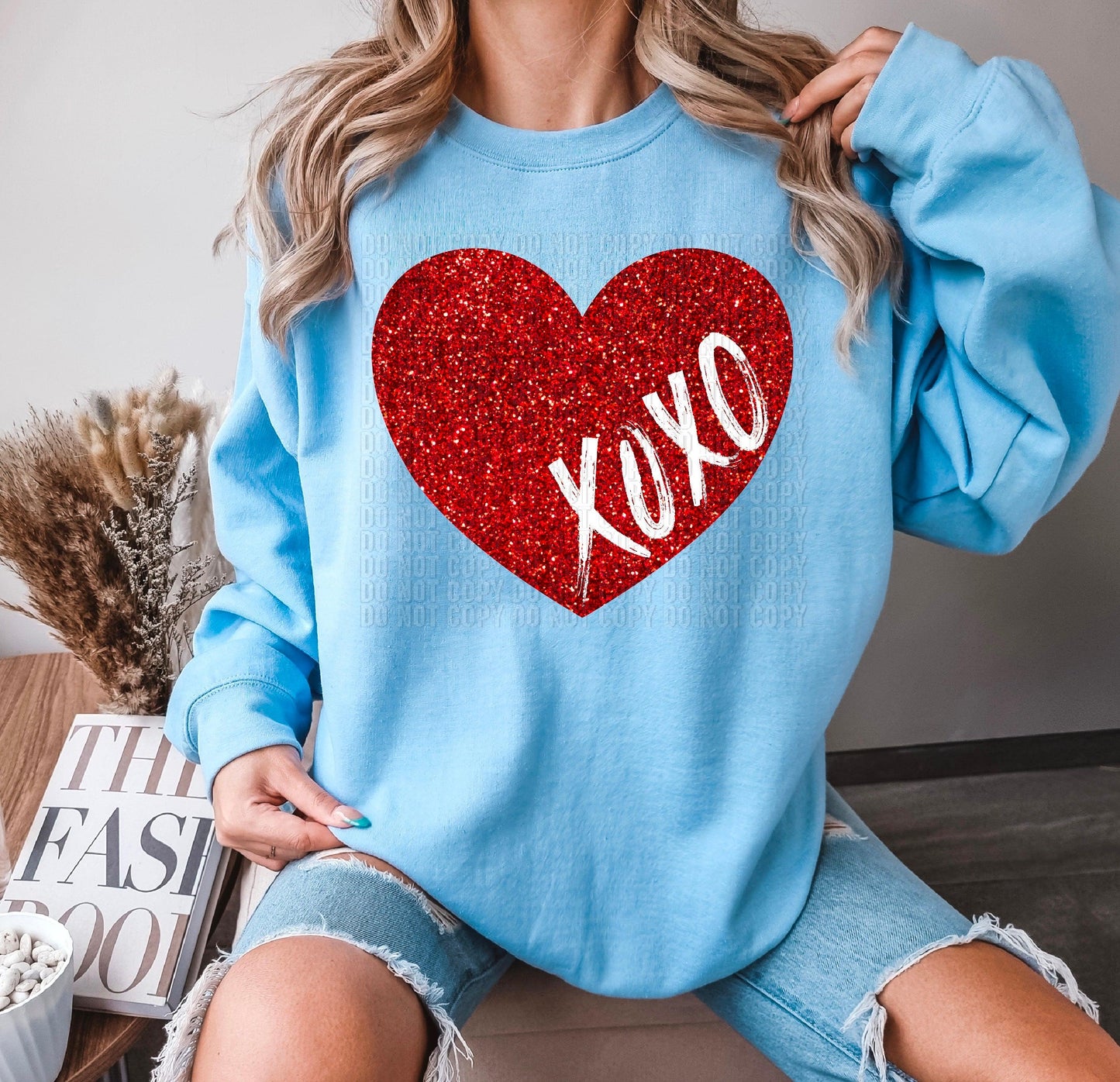 Xoxo Red Heart DTF Transfer
