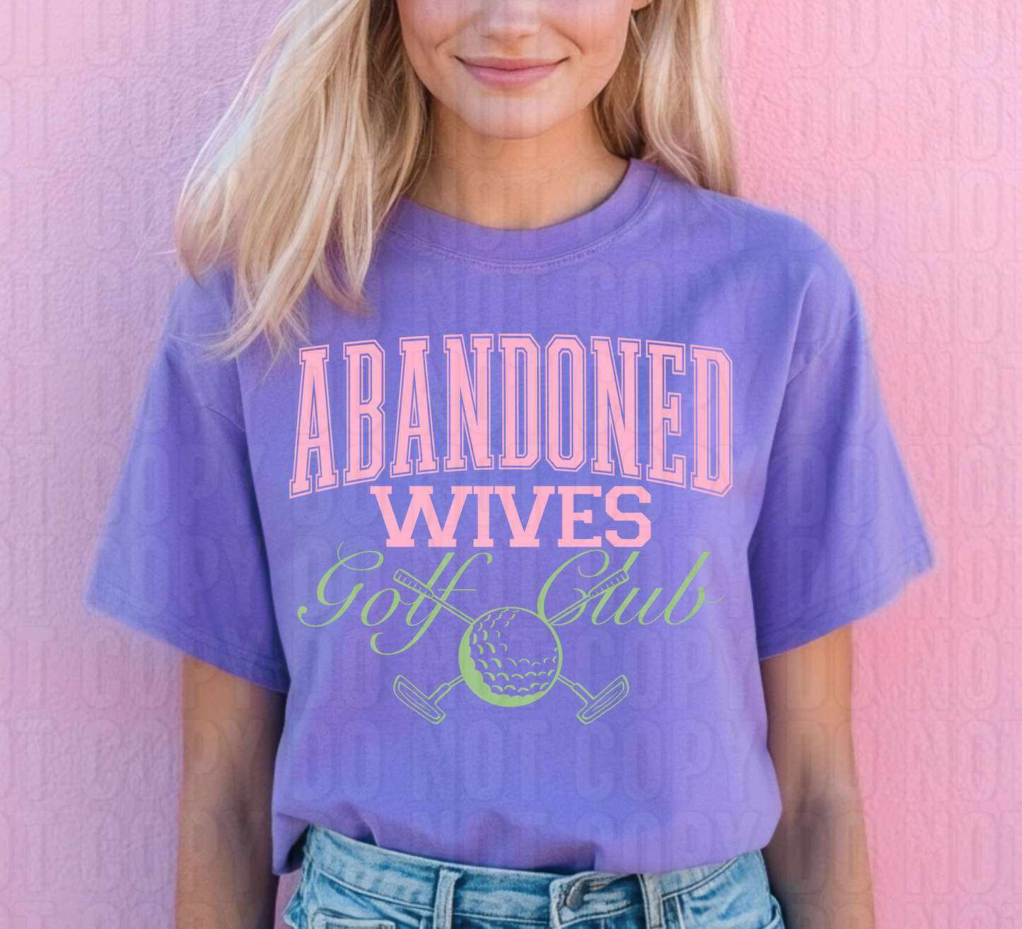 Abandoned Wives Golf Club DTF Transfer