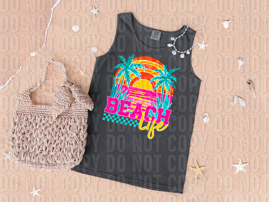 Beach Life DTF Transfer