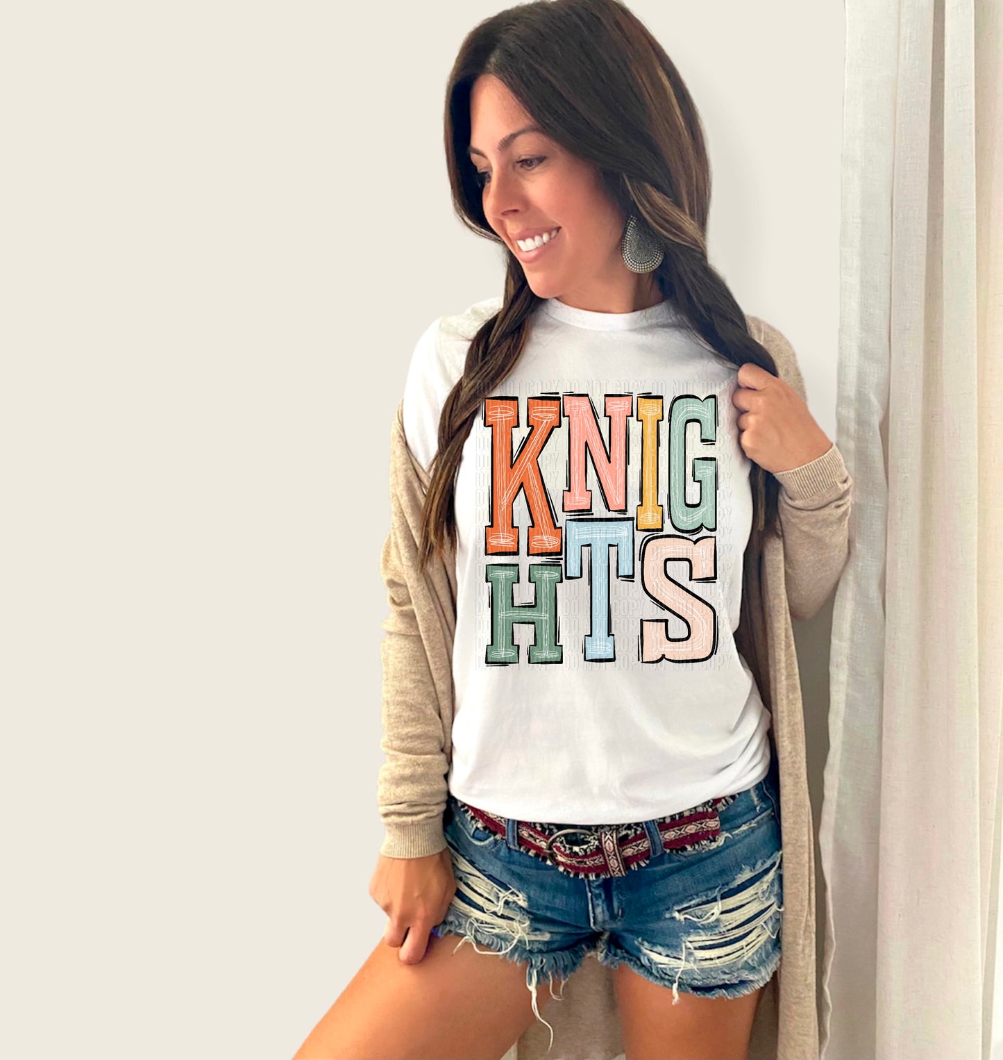 Boho Knights Sporty Mascot DTF Transfer