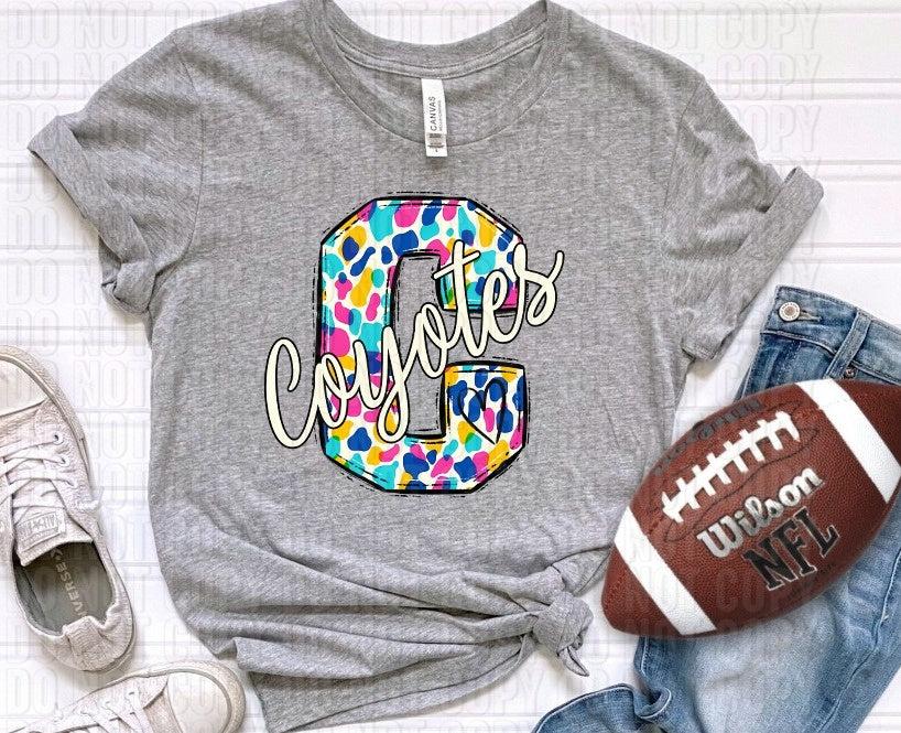 Coyotes Bright Spotted C DTF Transfer
