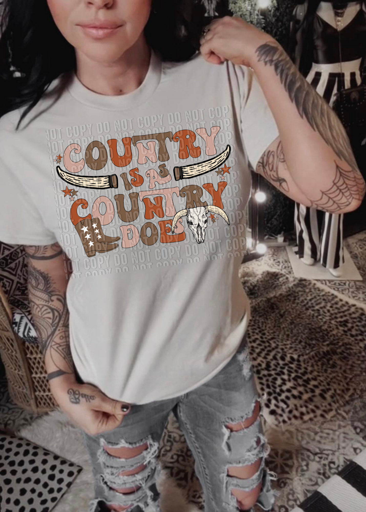 Country Is As Country Does DTF Transfer