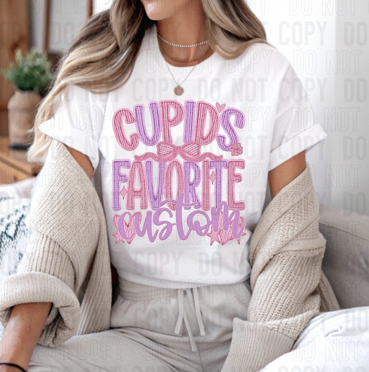 Cupid's Favorite Custom Name DTF Transfer