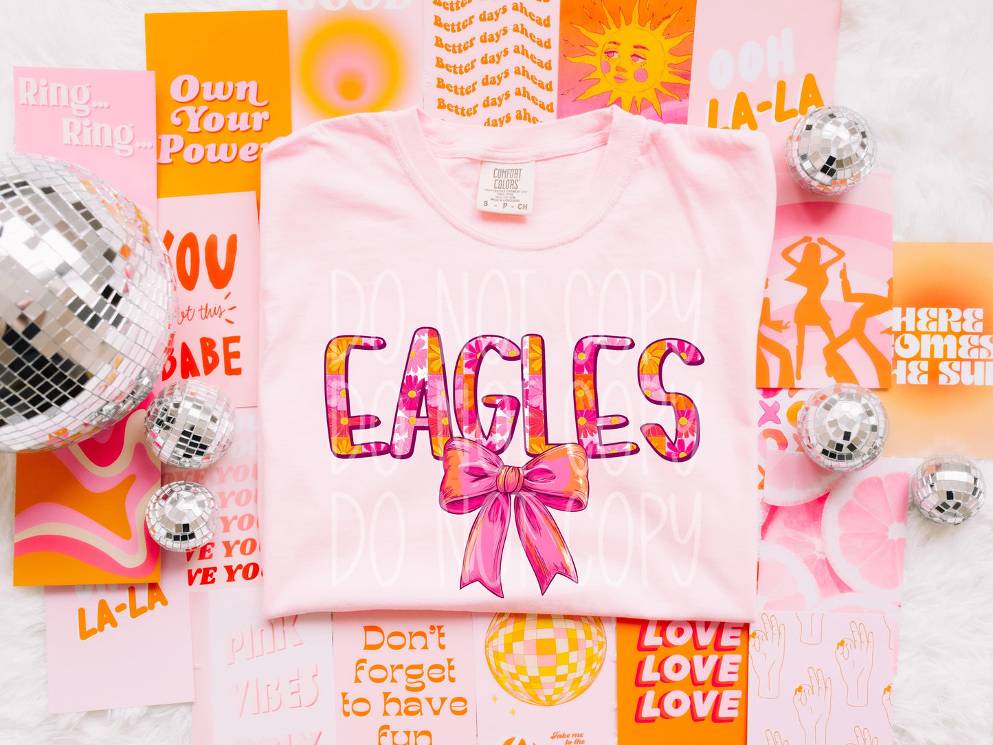Eagles Bright Spring Mascot DTF Transfer
