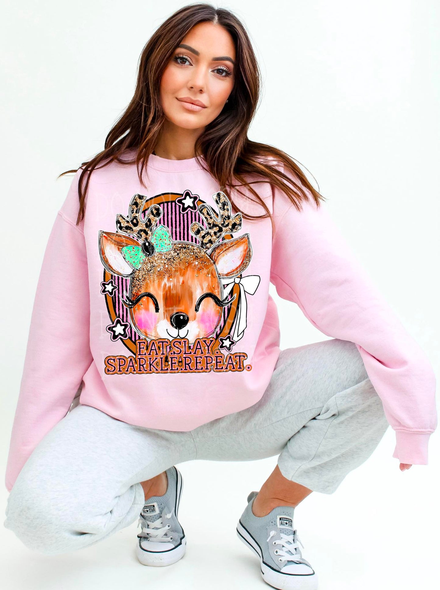 Eat Slay Sparkle Repeat DTF Transfer