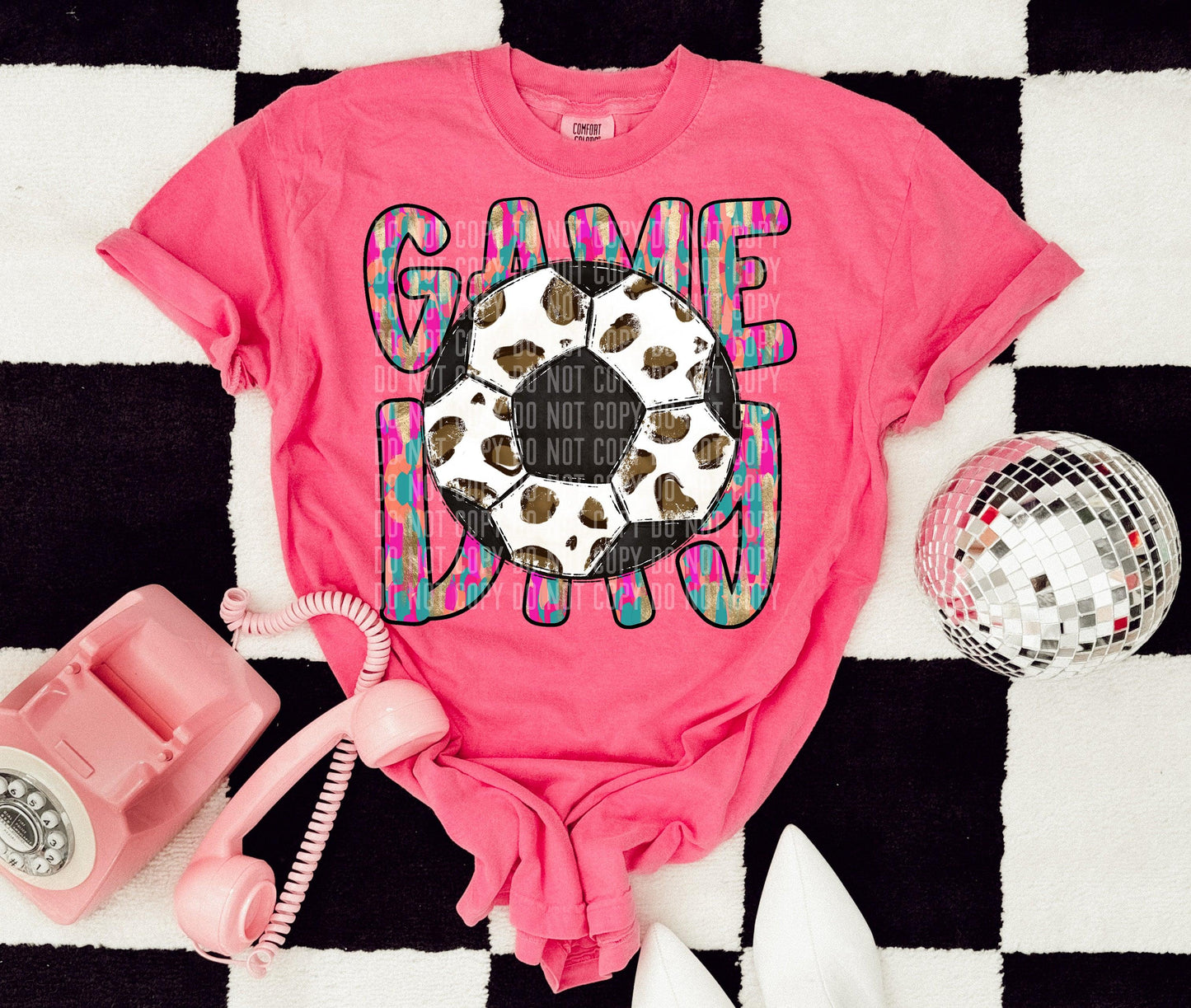 Soccer Leopard Lucky Streak Game Day DTF Transfer