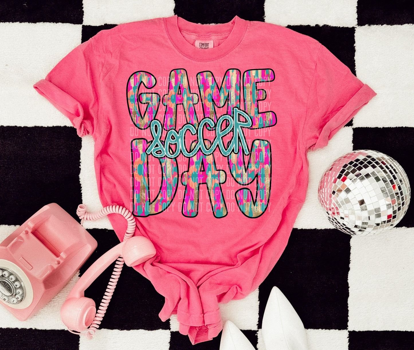 Soccer Word Lucky Streak Game Day DTF Transfer