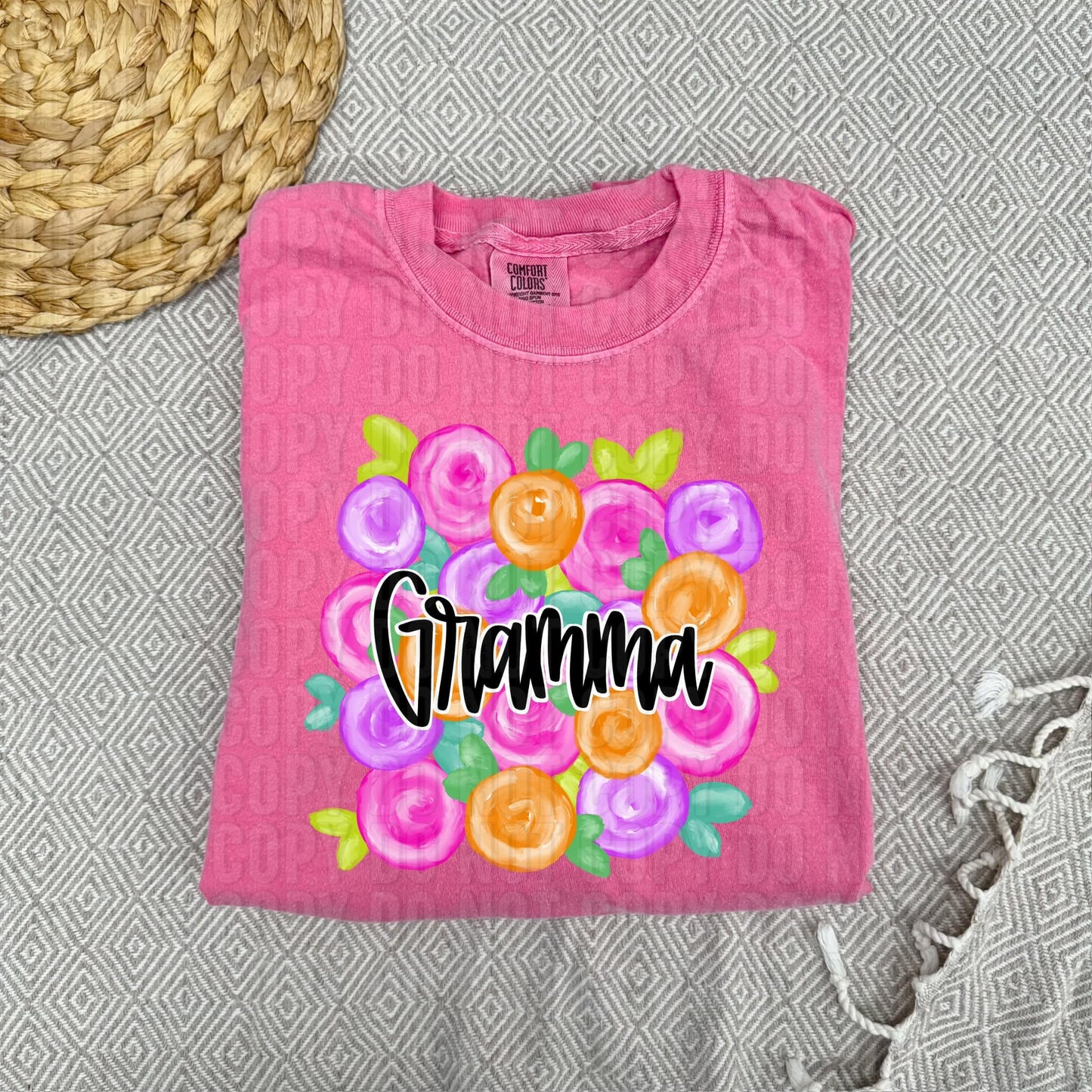Gramma Floral DTF Transfer