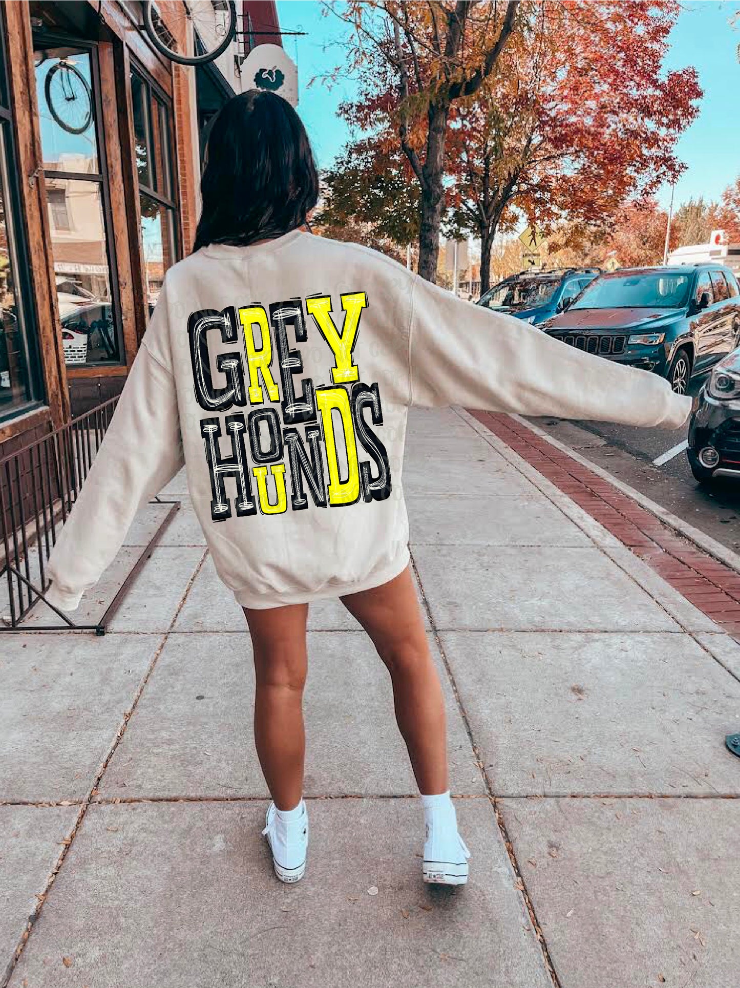 Greyhounds Black/Bright Yellow DTF Transfer