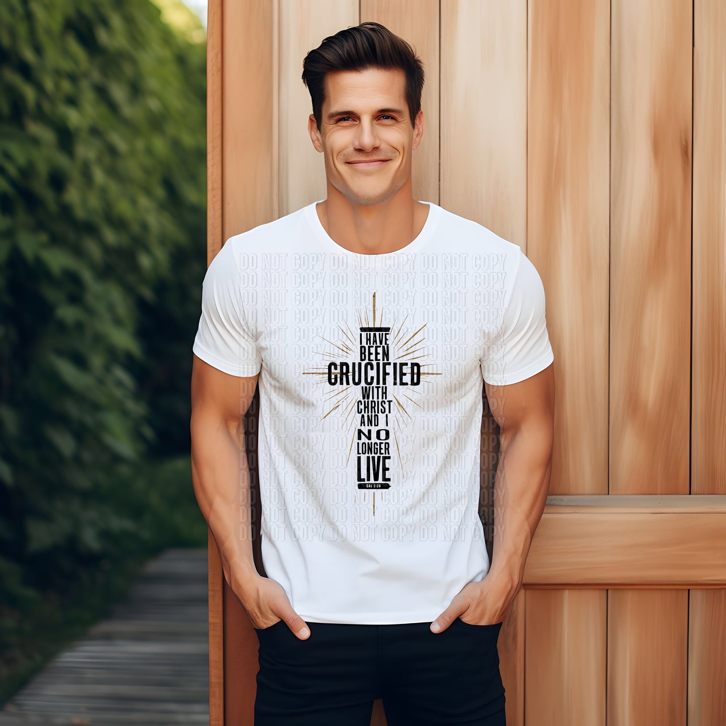 Crucified Cross DTF Transfer