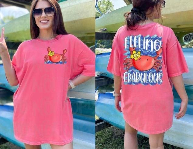 Feeling Crabulous Front/Back DTF Transfer