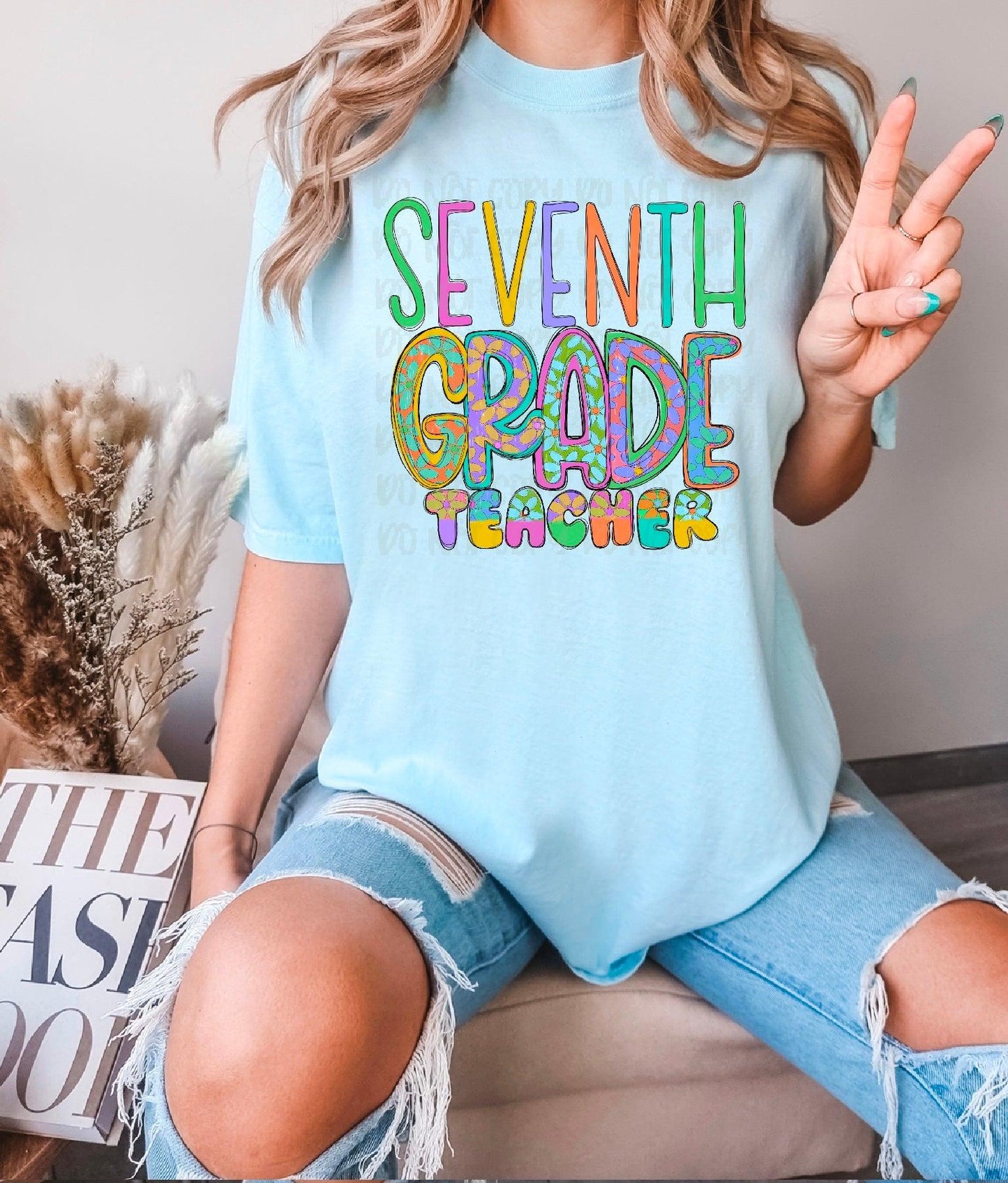 Seventh Grade Teacher DTF Transfer