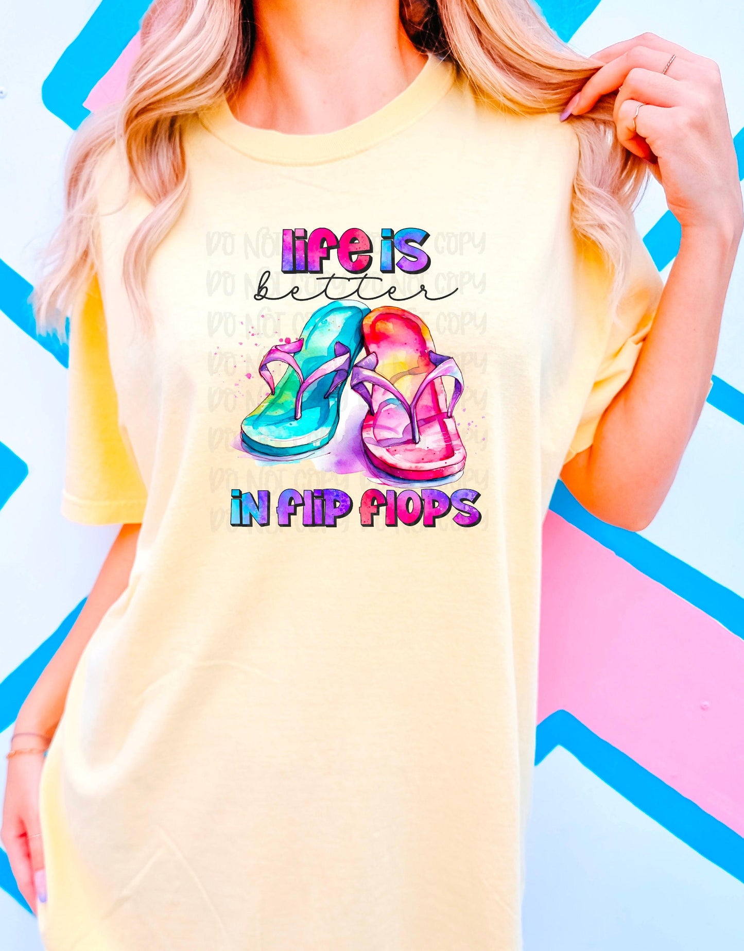 Life is Better In Flip Flops DTF Transfer