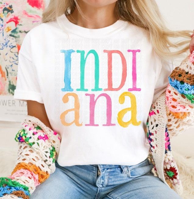 Watercolor States DTF Transfer