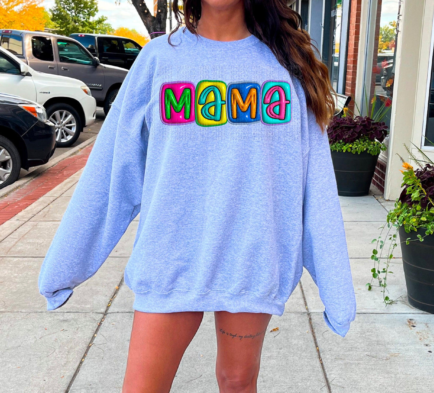 Mama 3D Faux DTF Transfer