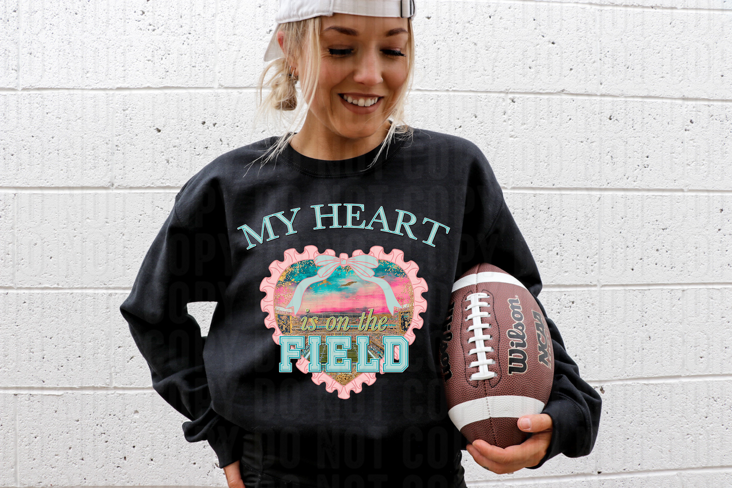 My Heart Is On The Field DTF Transfer