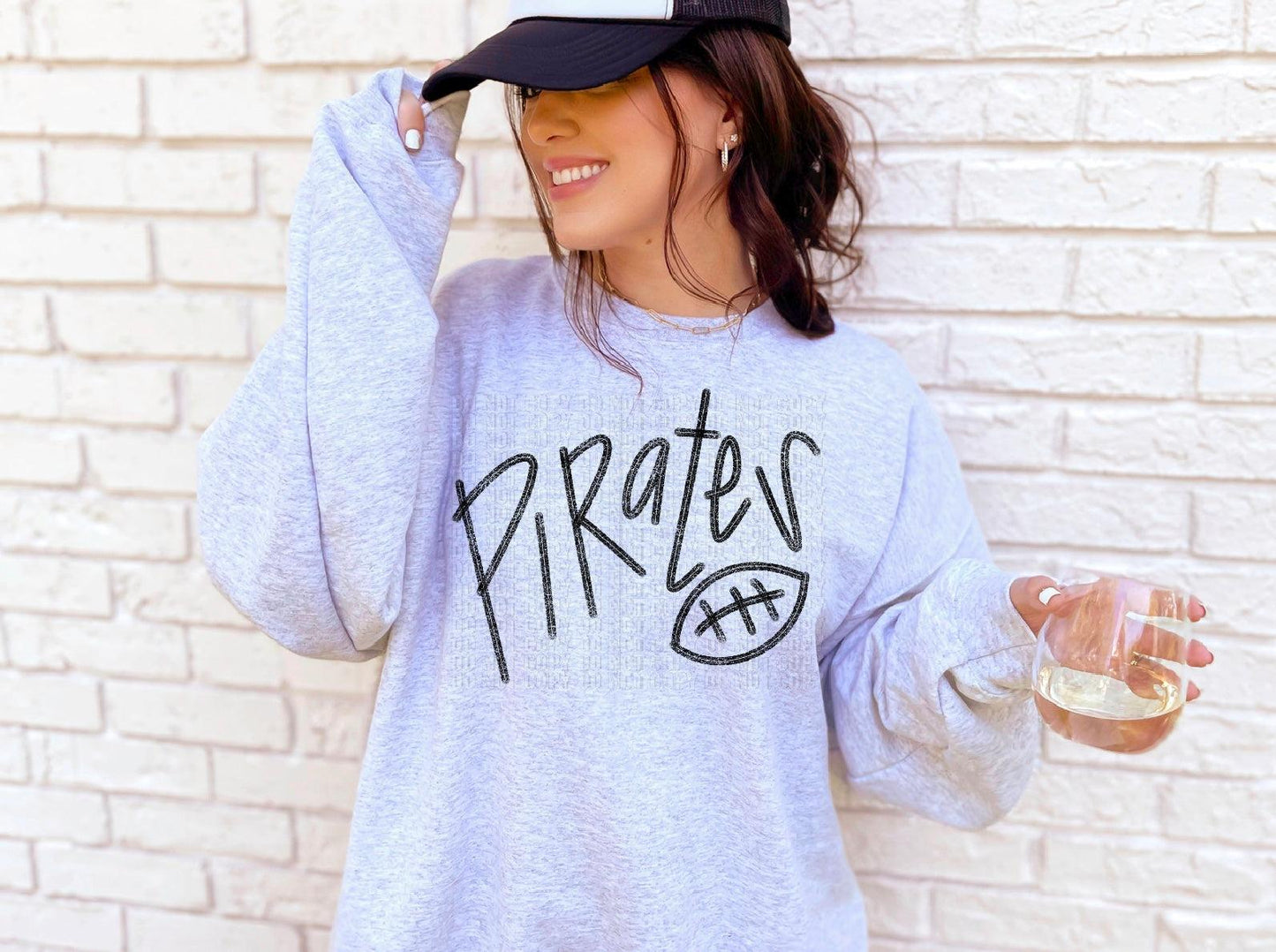 Pirates Football Handwritten DTF Transfer