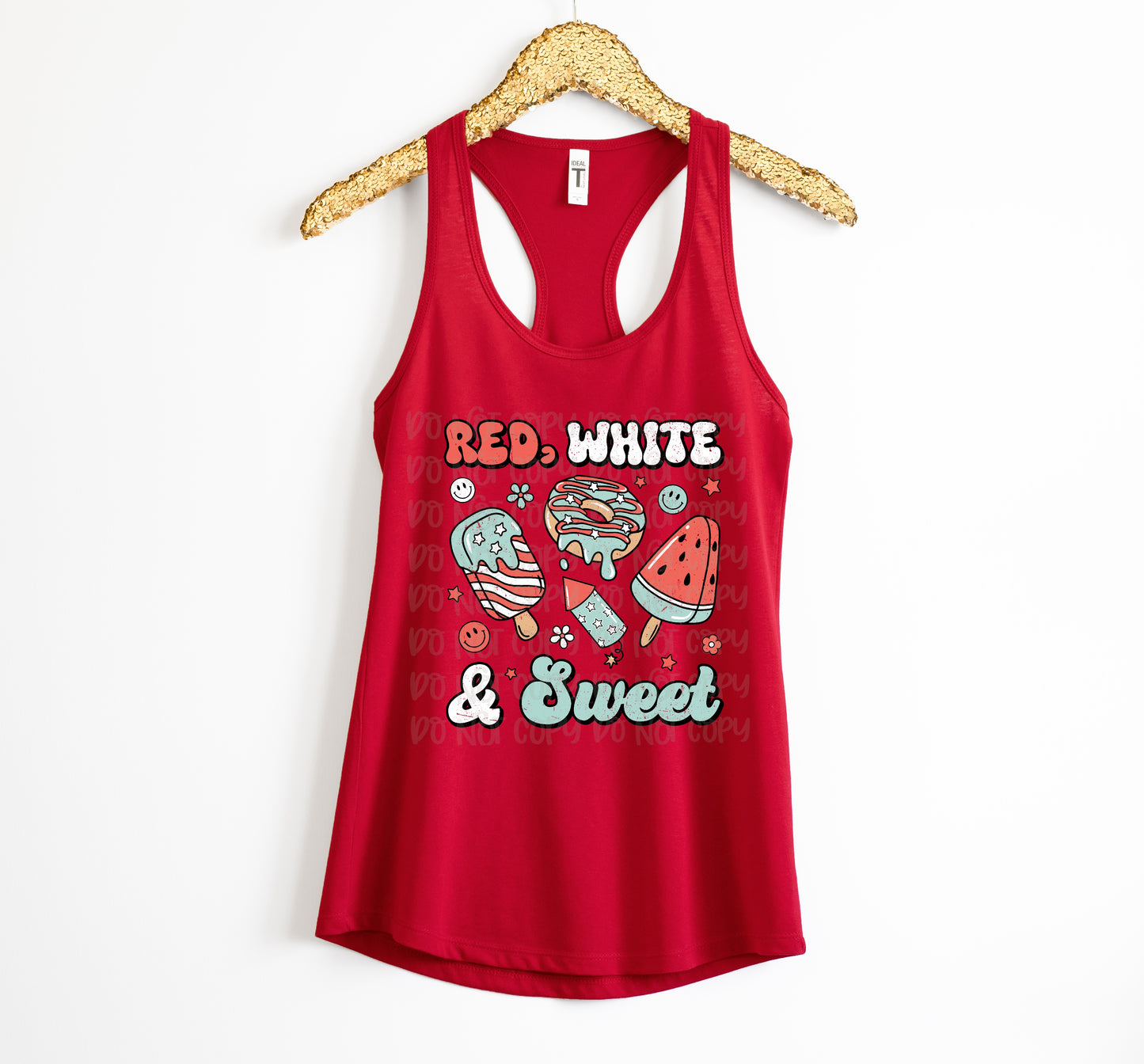 Red White and Sweet DTF Transfer
