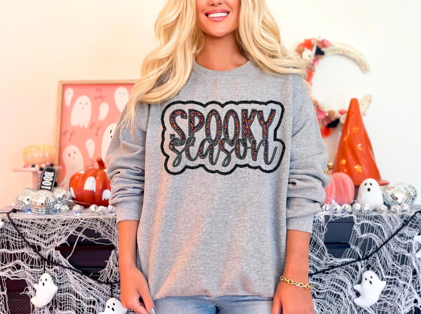 Spooky Season Faux Outlined DTF Transfer