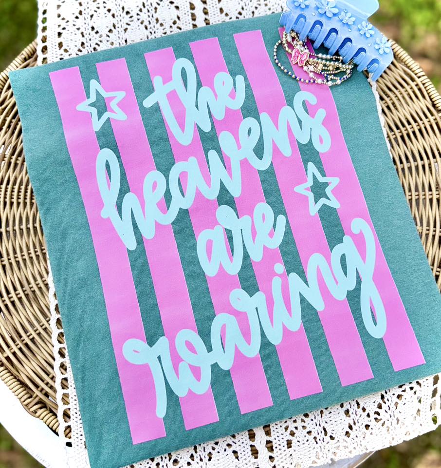 The Heavens Are Roaring Stripes DTF Transfer