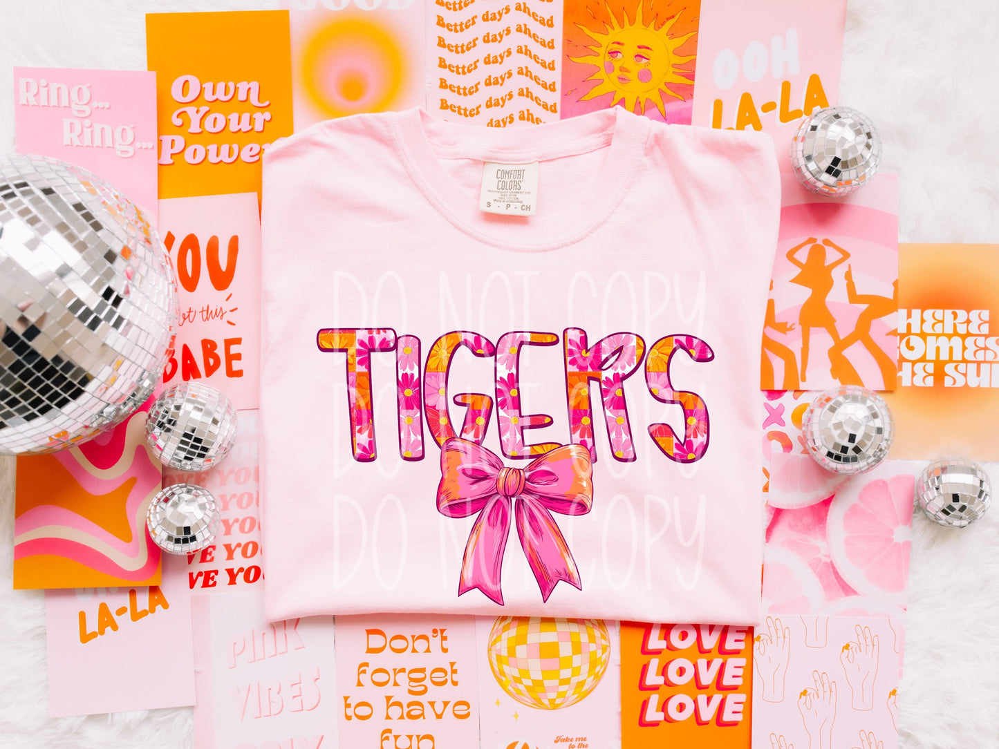 Tigers Bright Spring Mascot DTF Transfer