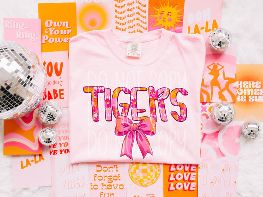 Tigers Bright Spring Mascot DTF Transfer