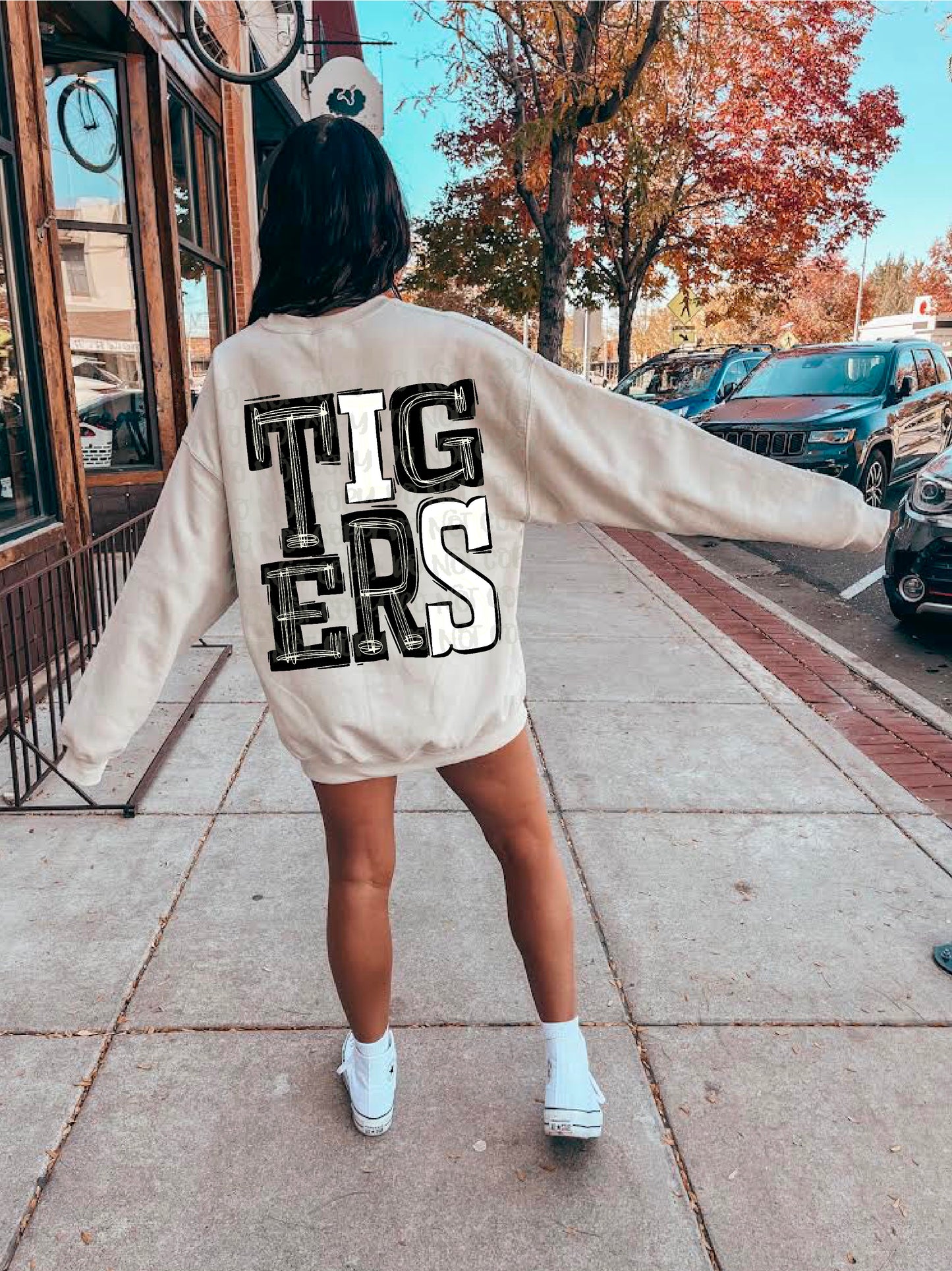 Tigers Black/White DTF Transfer