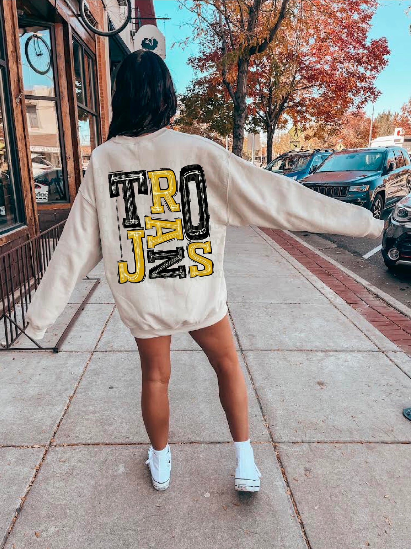 Trojans Yellow/Black DTF Transfer