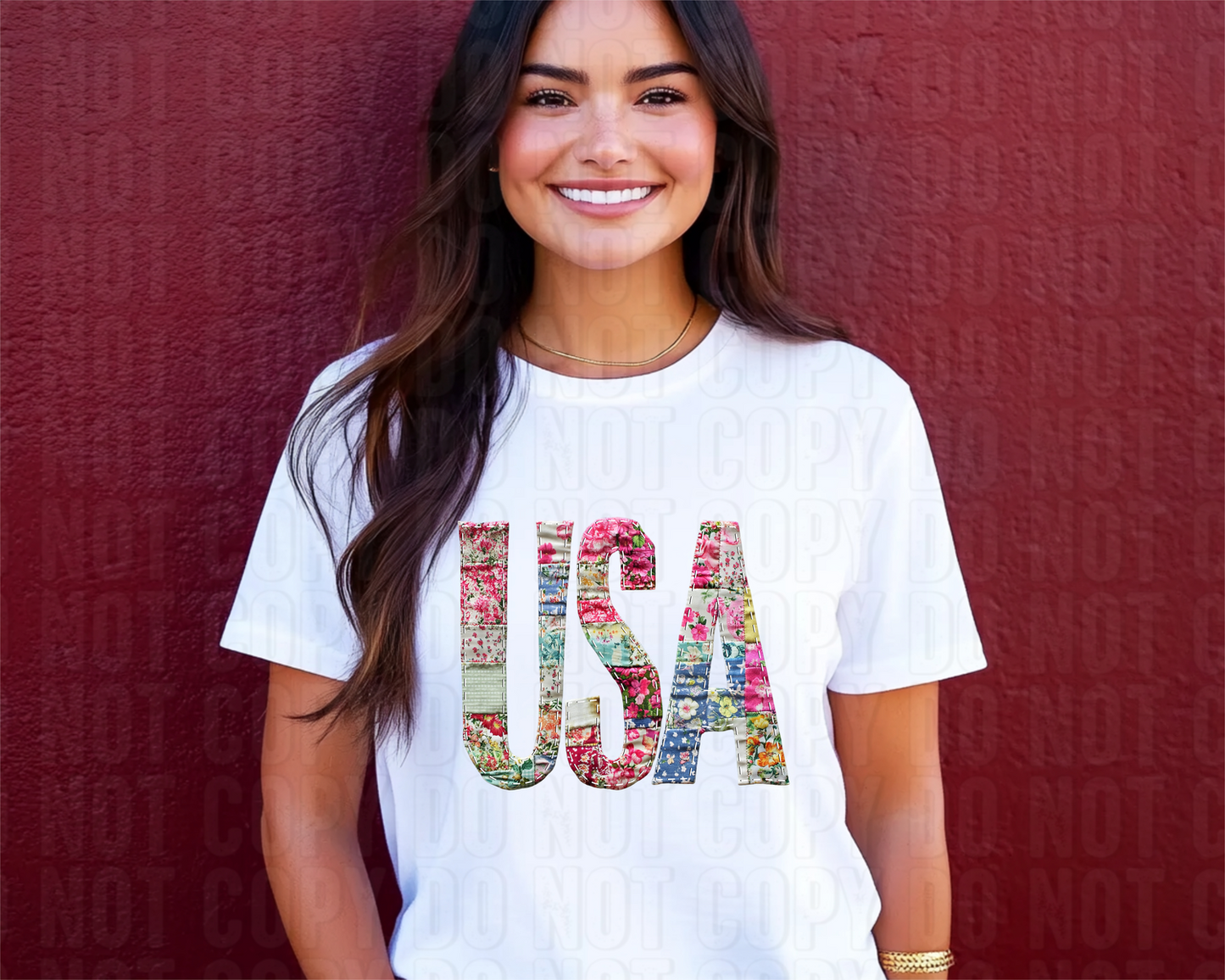 USA Floral DTF Transfer