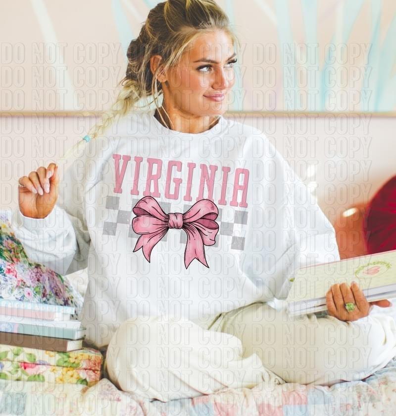 Coquette Bow States DTF Transfer