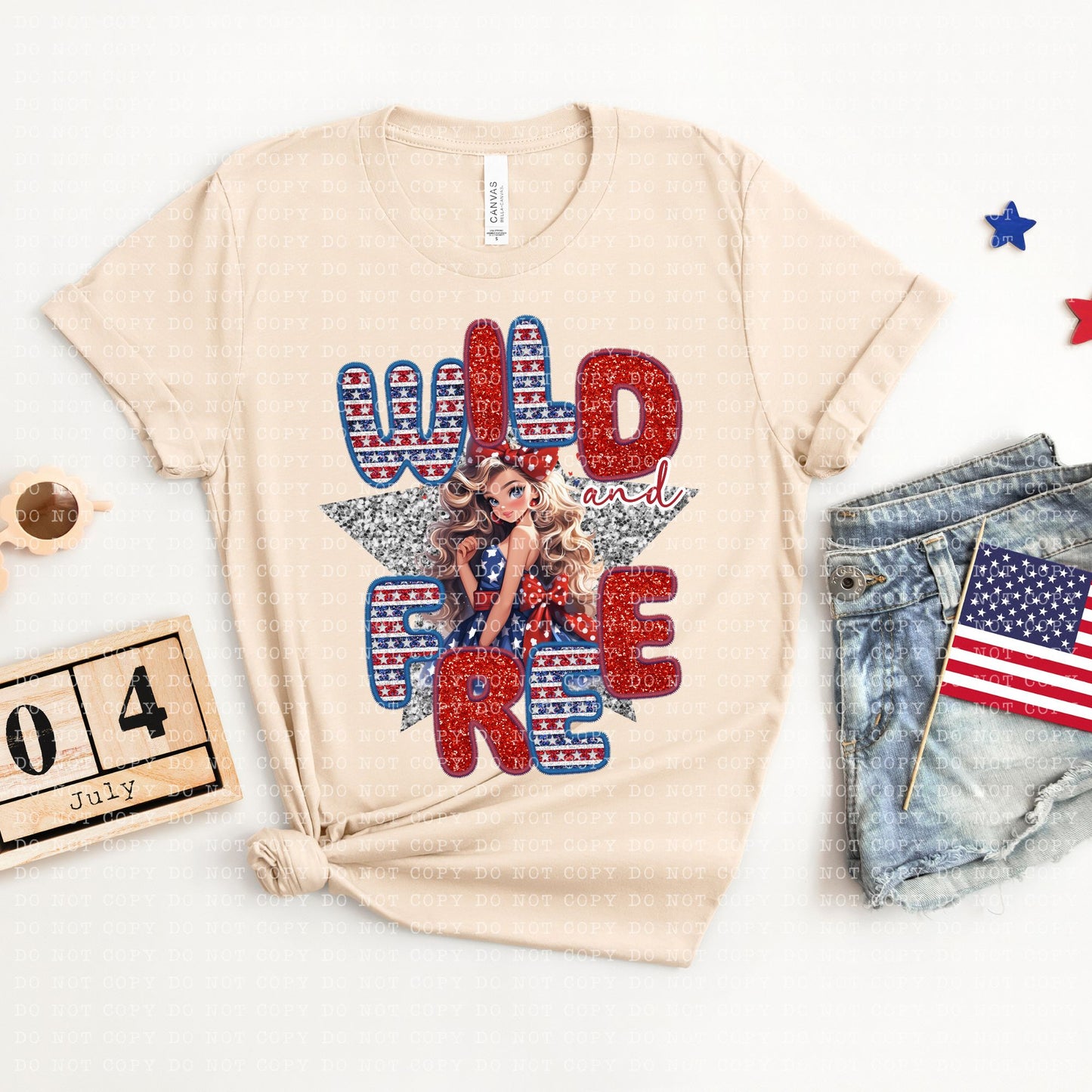 Wild And Free DTF Transfer