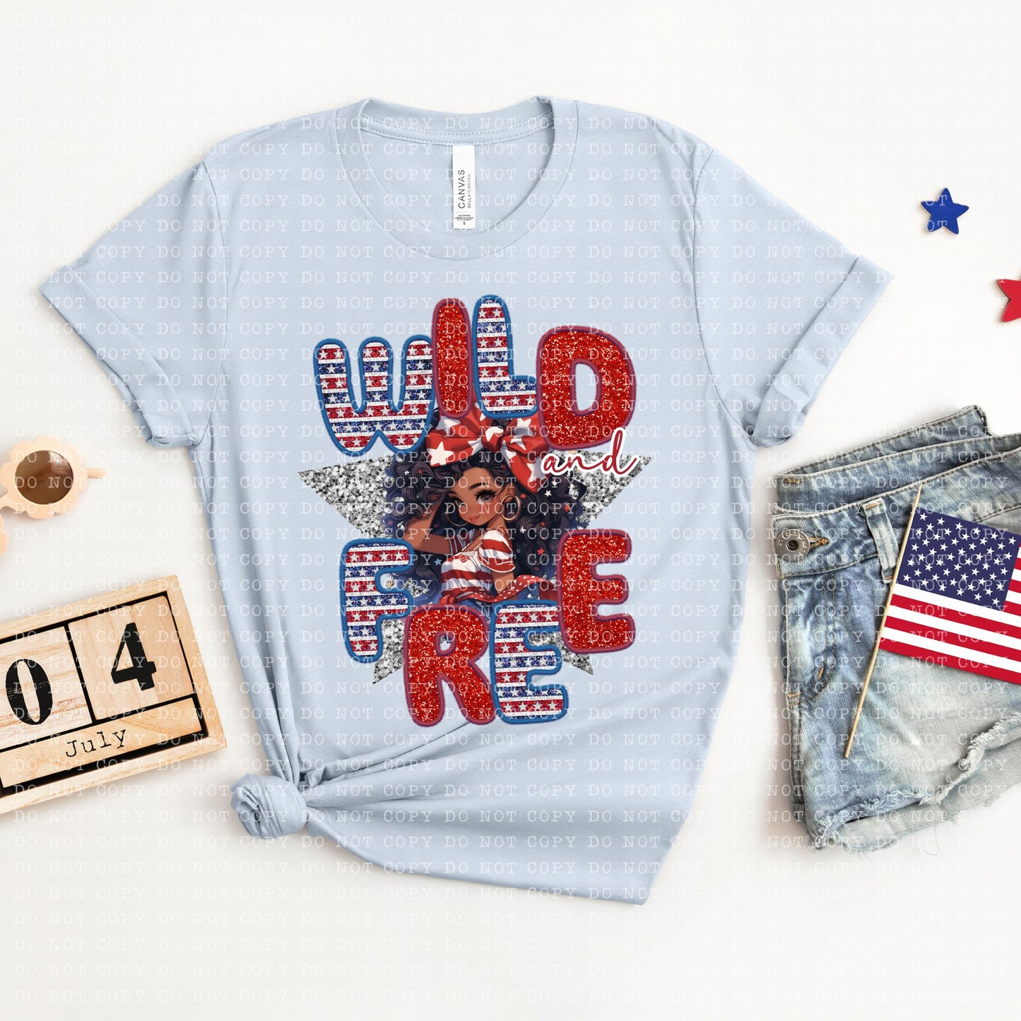 Wild And Free DTF Transfer