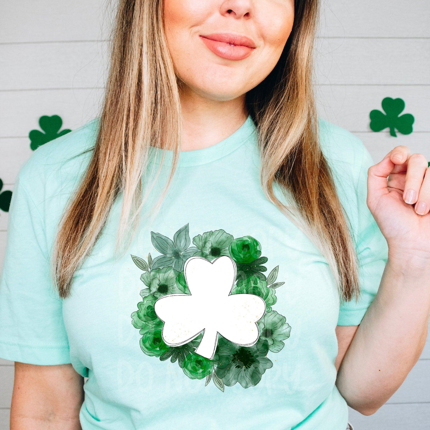 St. Patrick’s Flowered Clover DTF Transfer