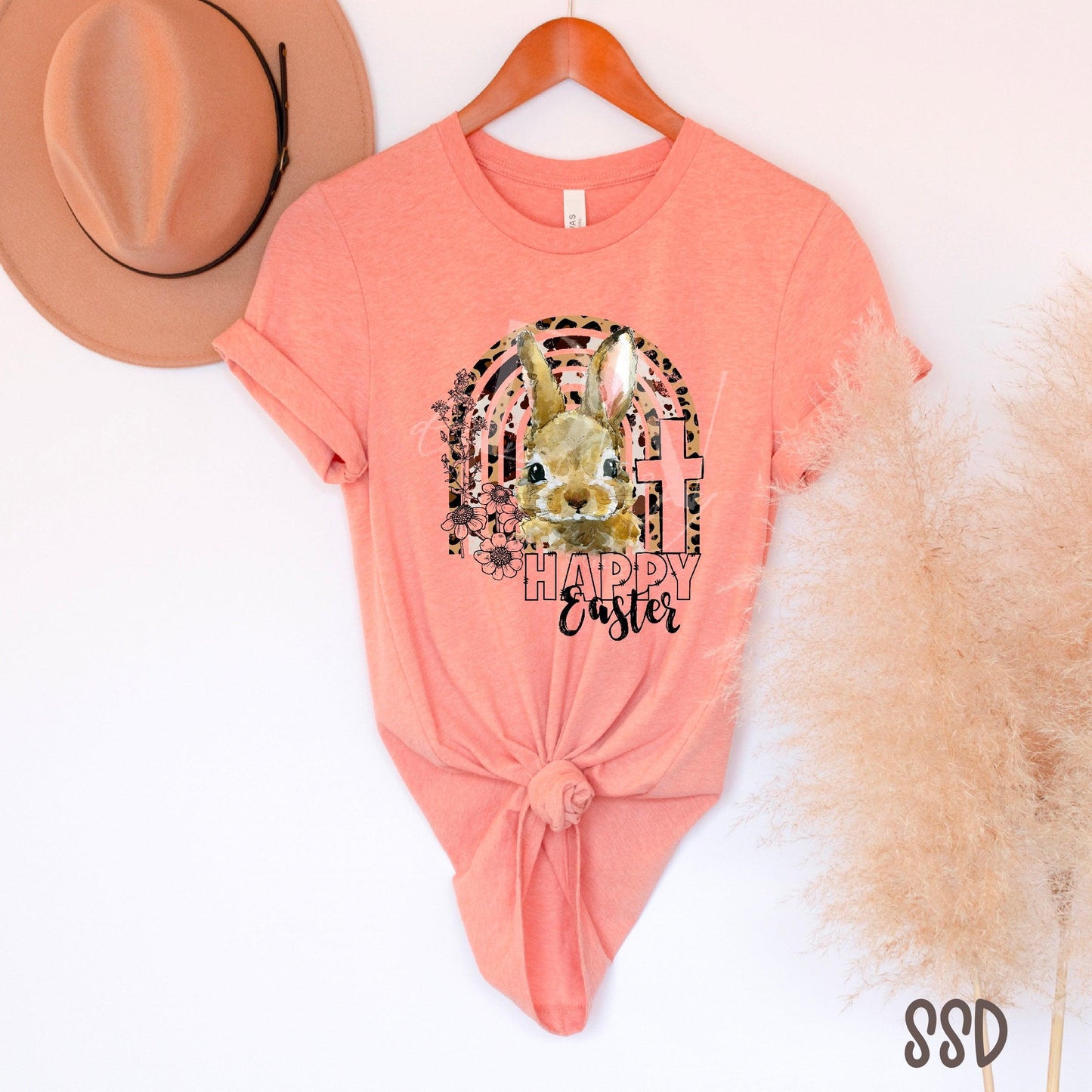 Happy Easter Leopard Rainbow DTF Transfer