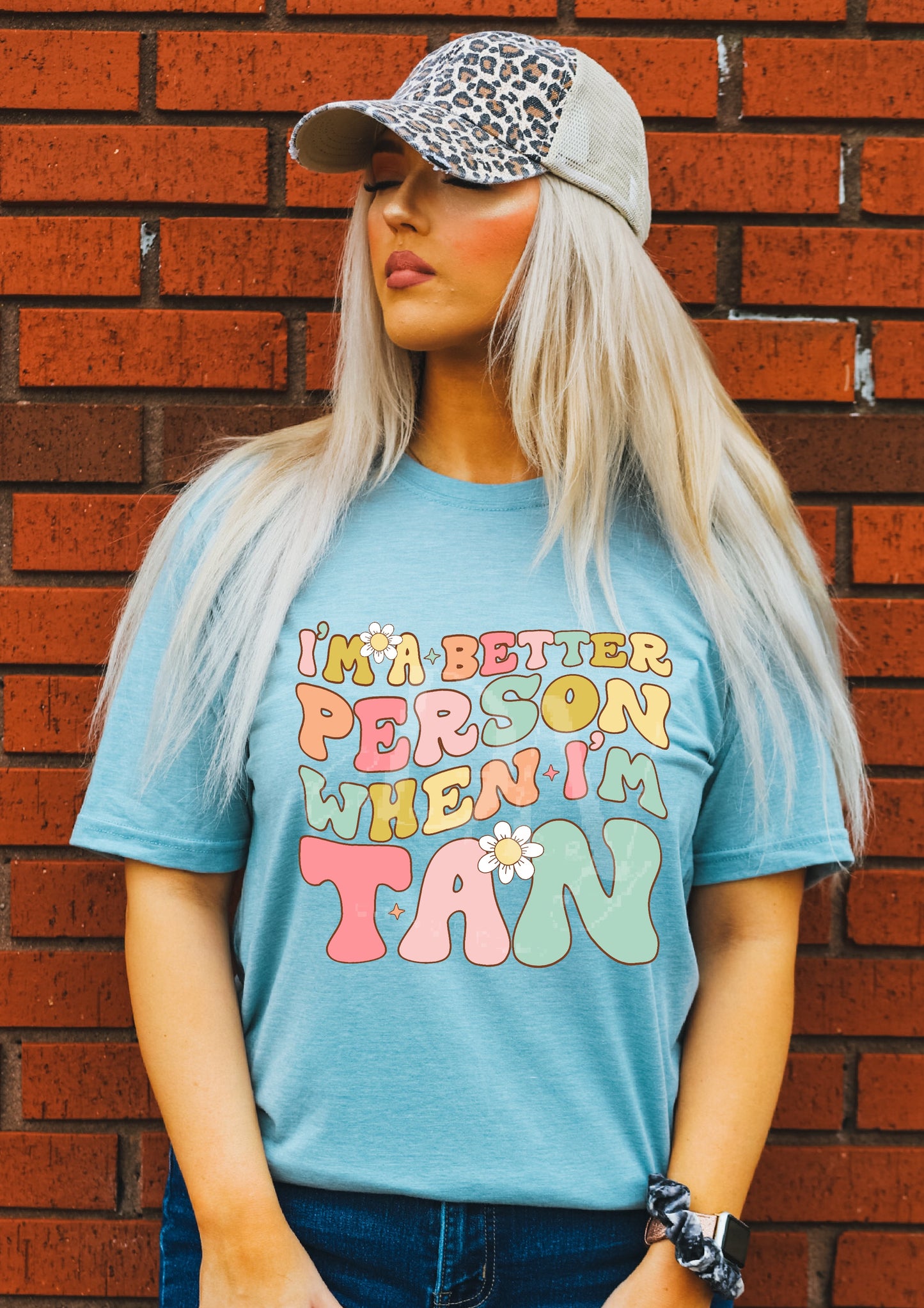I’m A Better Person When I’m Tan DTF Transfer