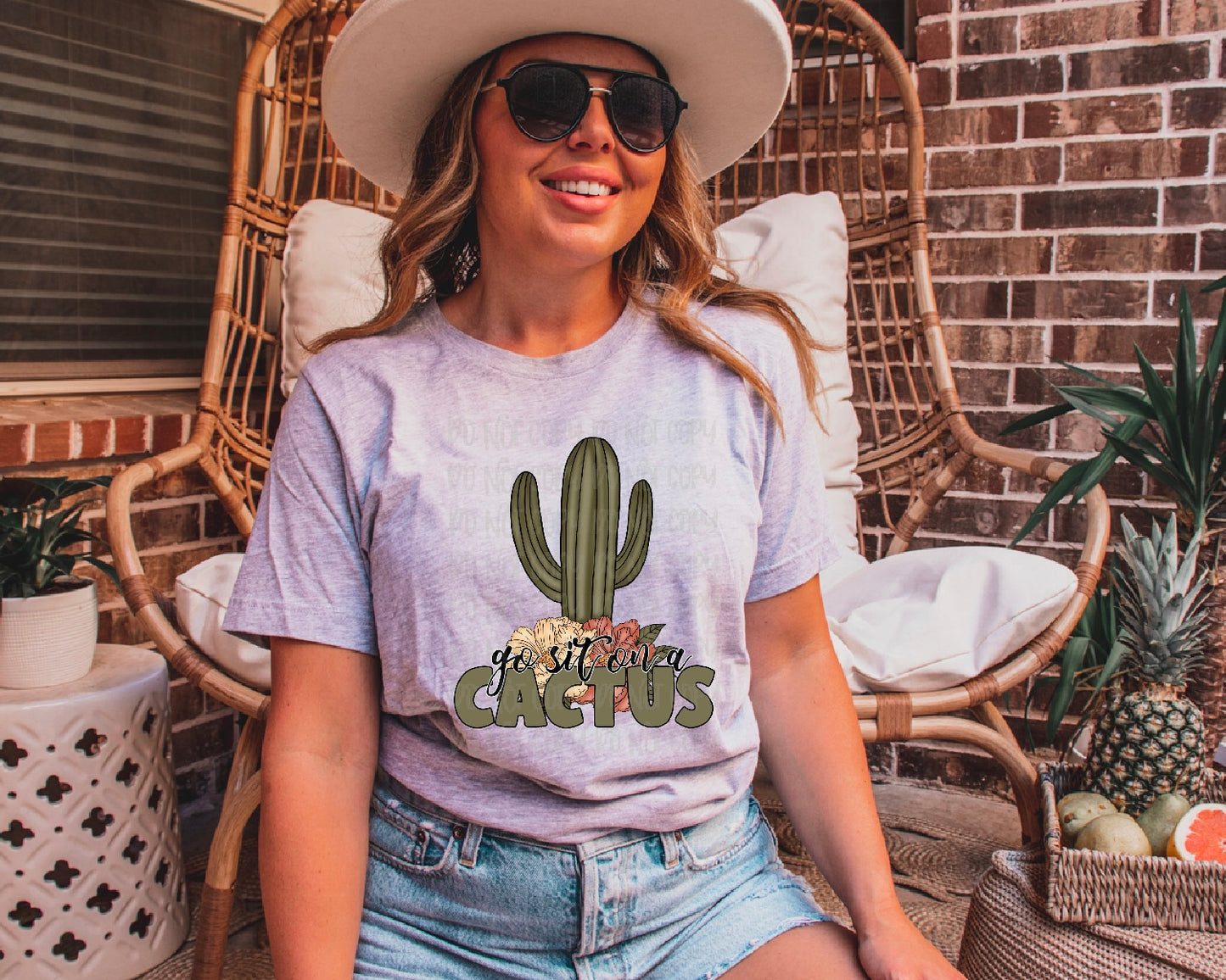 Go Sit On A Cactus DTF Transfer