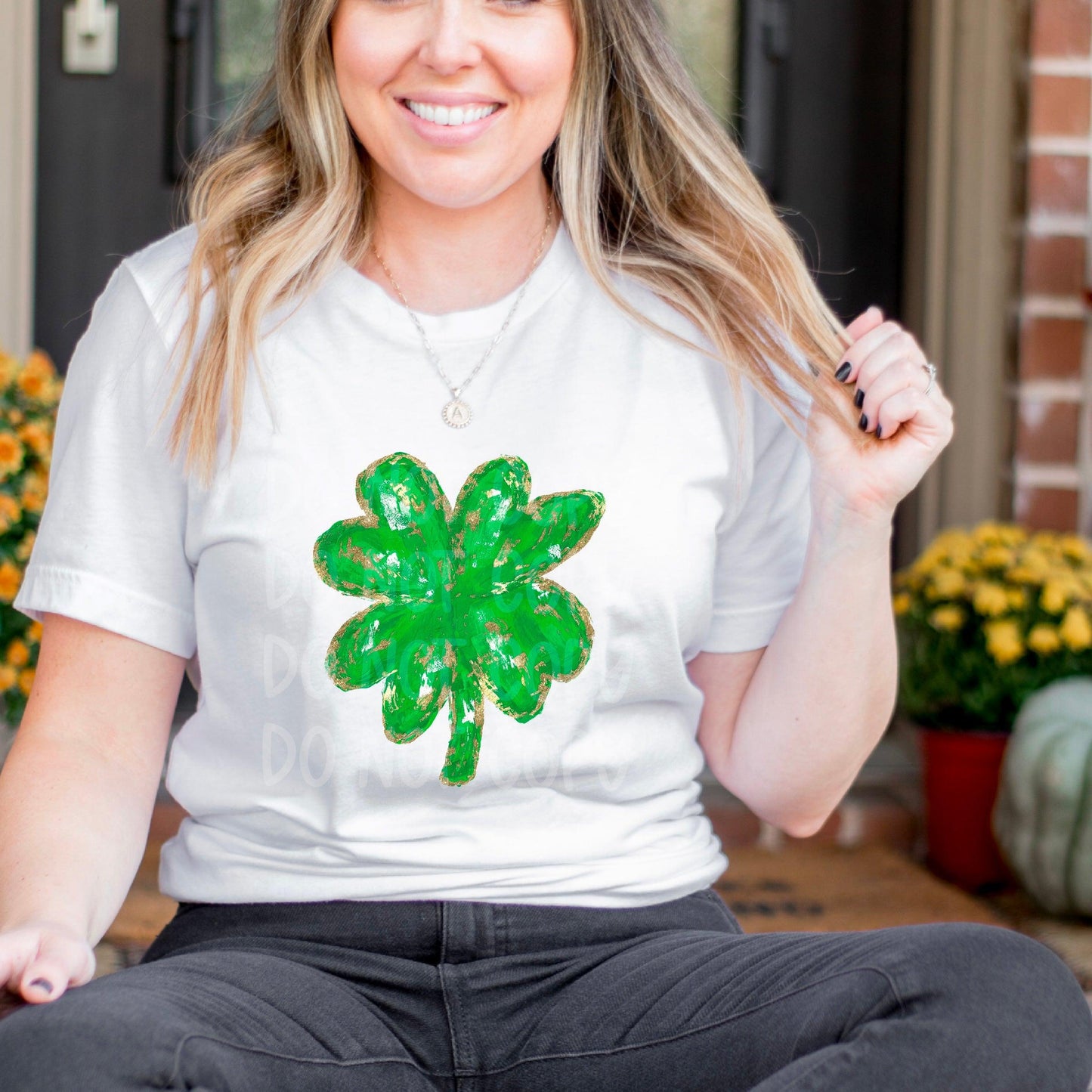 Green Clover DTF Transfer