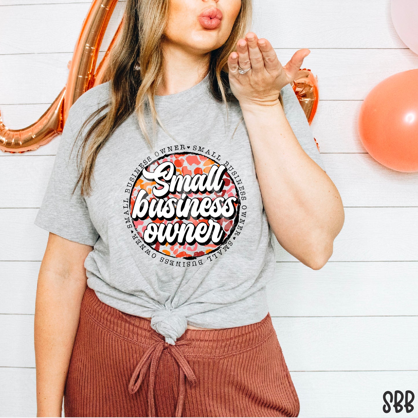 Small Business Owner Circle DTF Transfer