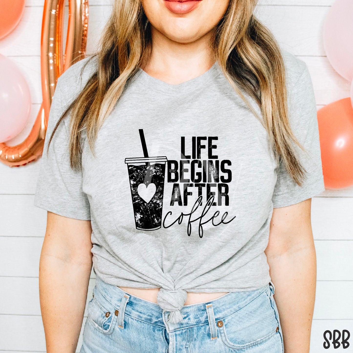 Life Begins After Coffee DTF Transfer