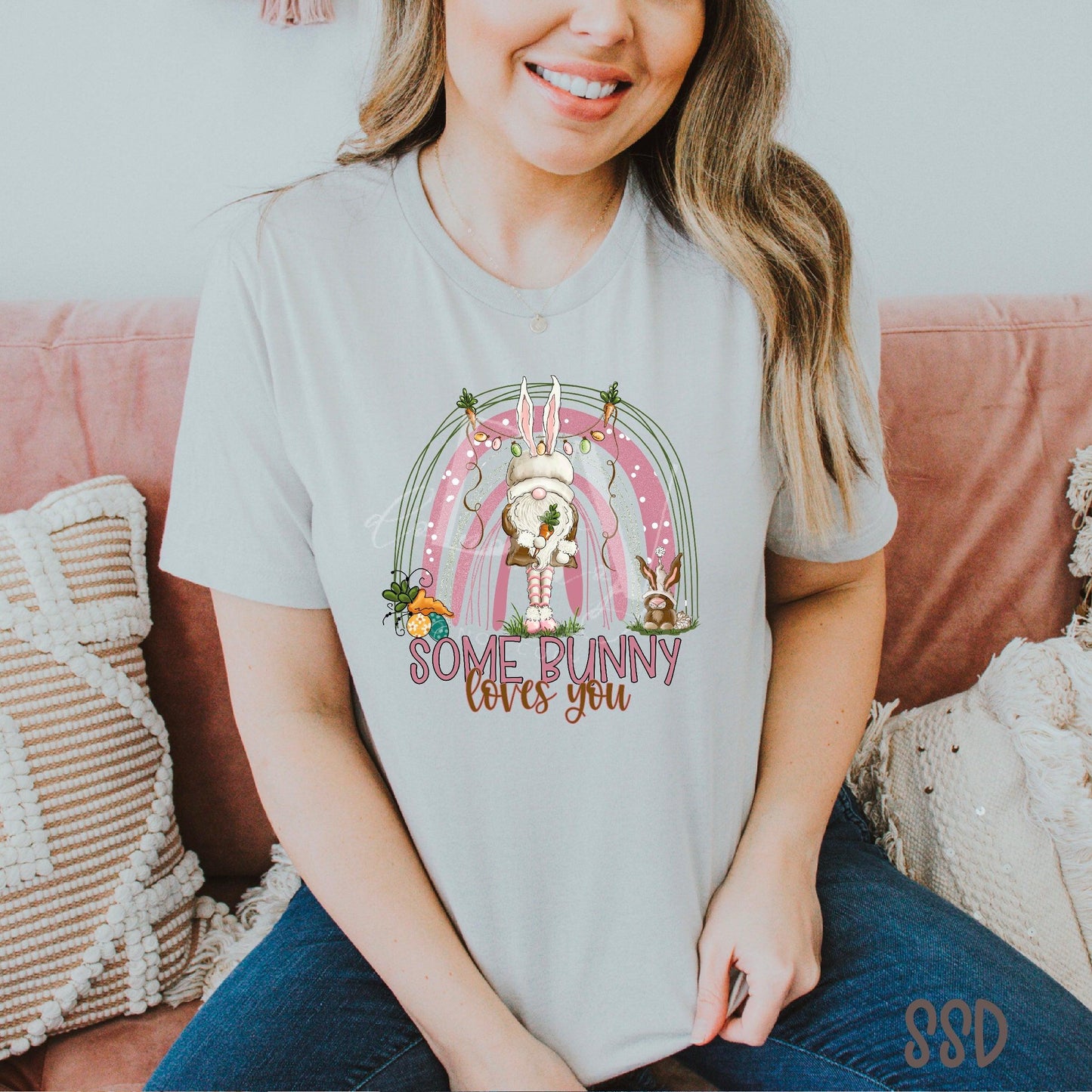 Some Bunny Loves You DTF Transfer