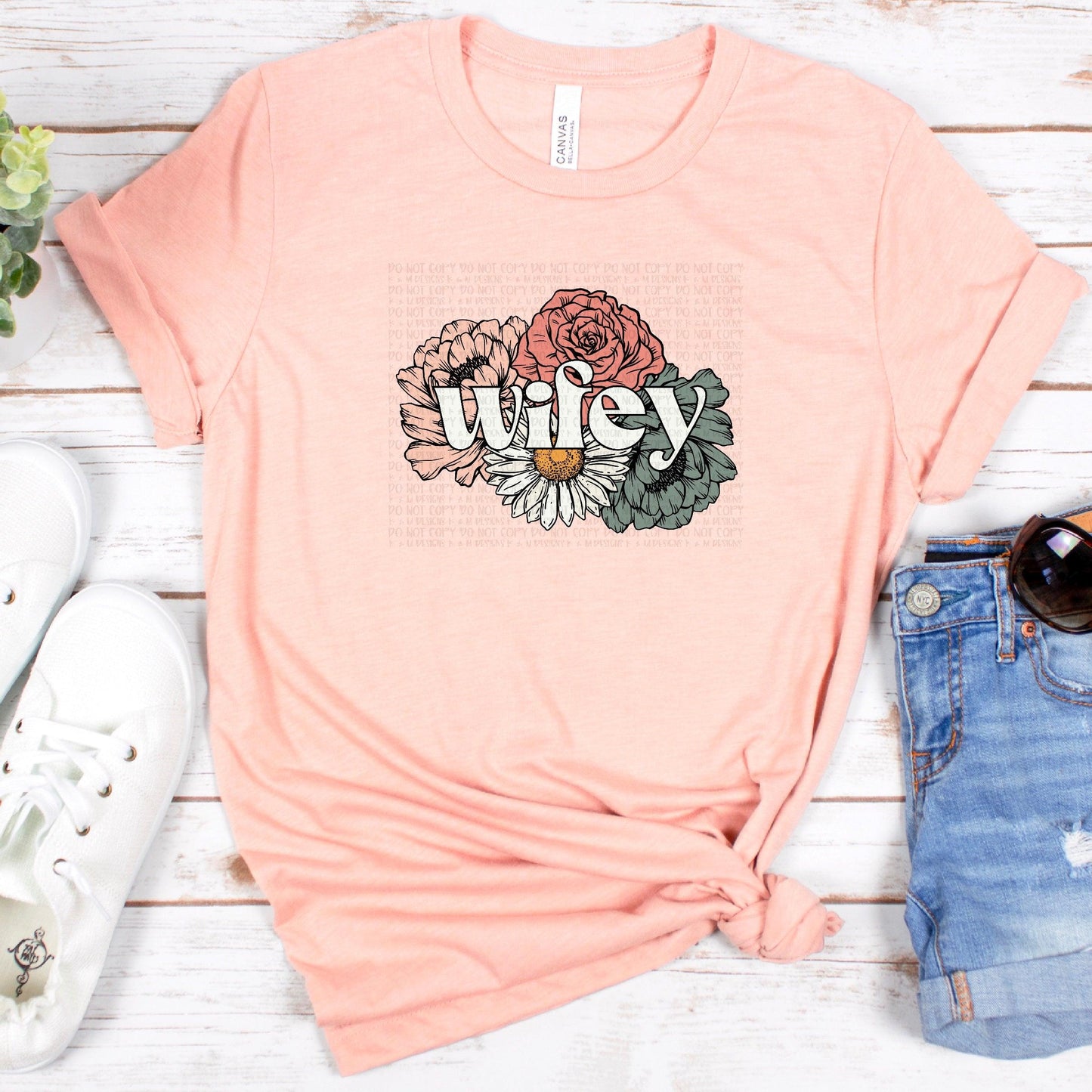 Wifey Floral DTF Transfer